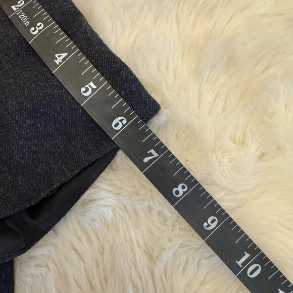 Theory Blue Short Sleeve Back Zip Wool Sheath Dress 0 - Picture 9 of 10